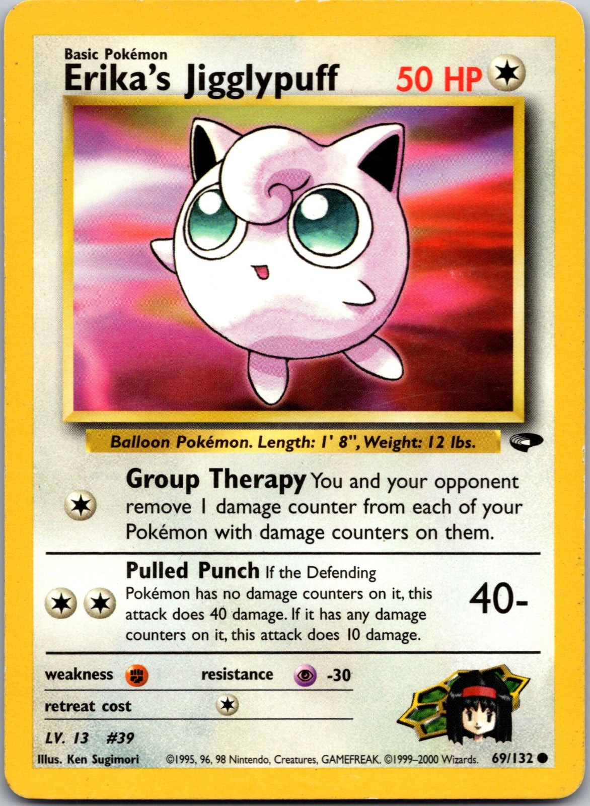 2000 Gym Challenge 069/132 Erika's Jigglypuff MP E269