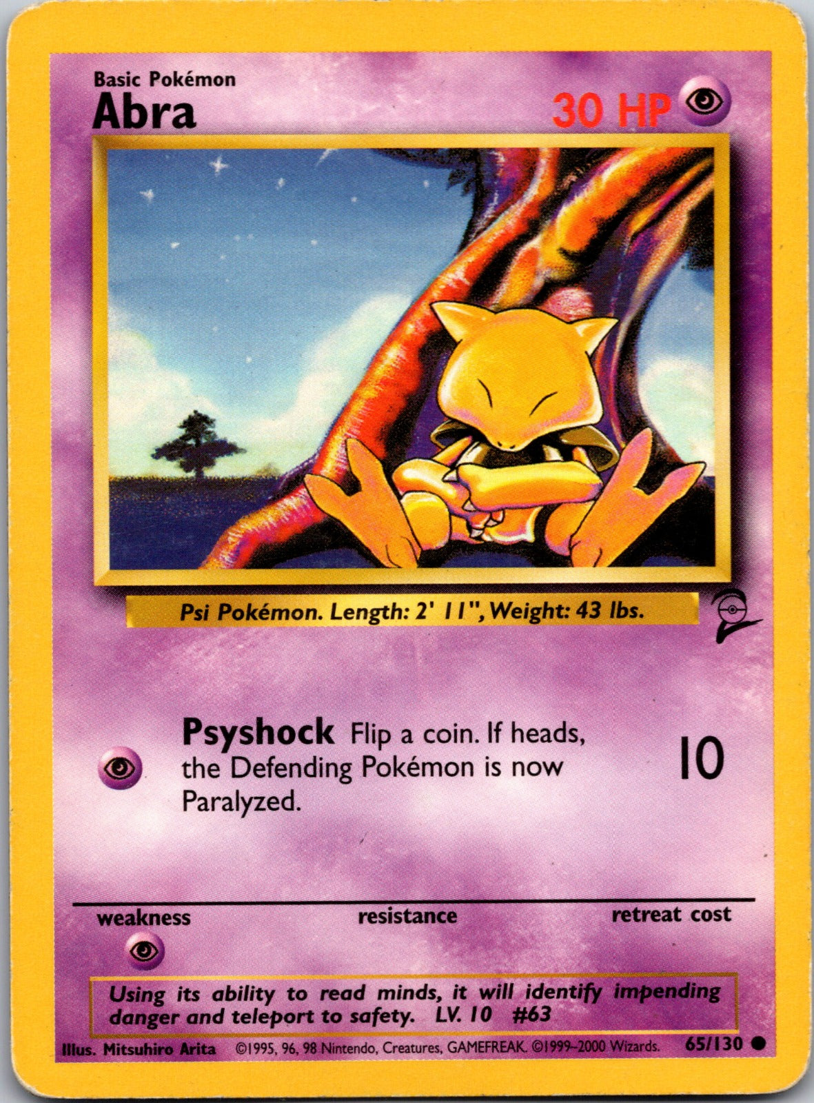 2000 Base Set 2 065/130 Abra LP