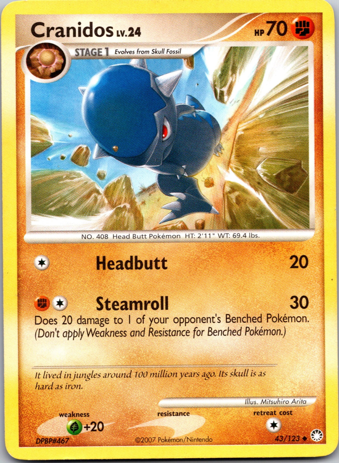 2007 Mysterious Treasures 43/123 Cranidos LP C156