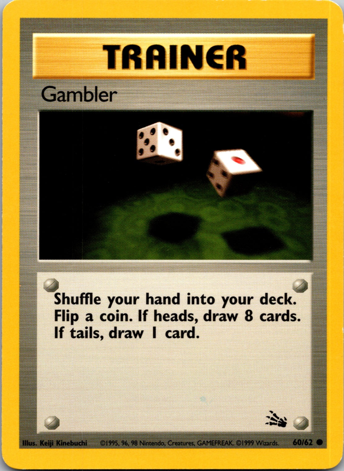 1999 Fossil 60/62 Gambler Common L168