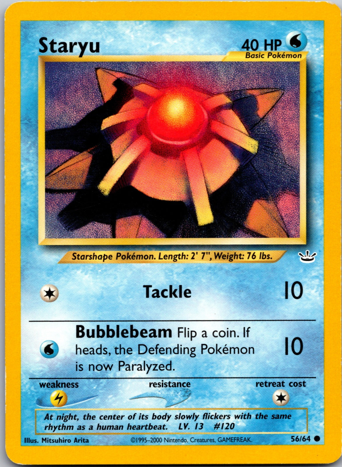 2001 Neo Revelation 56/64 Staryu LP