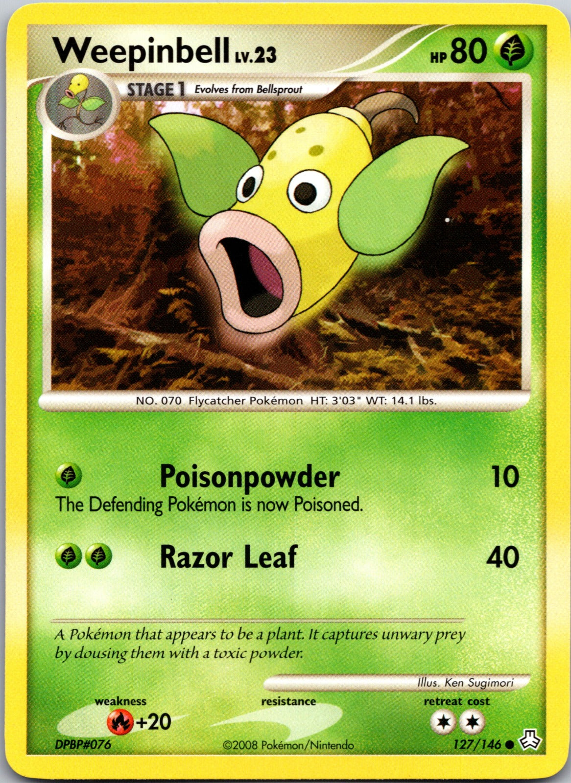 2008 Legends Awakened 127/146 Weepinbell LP E242