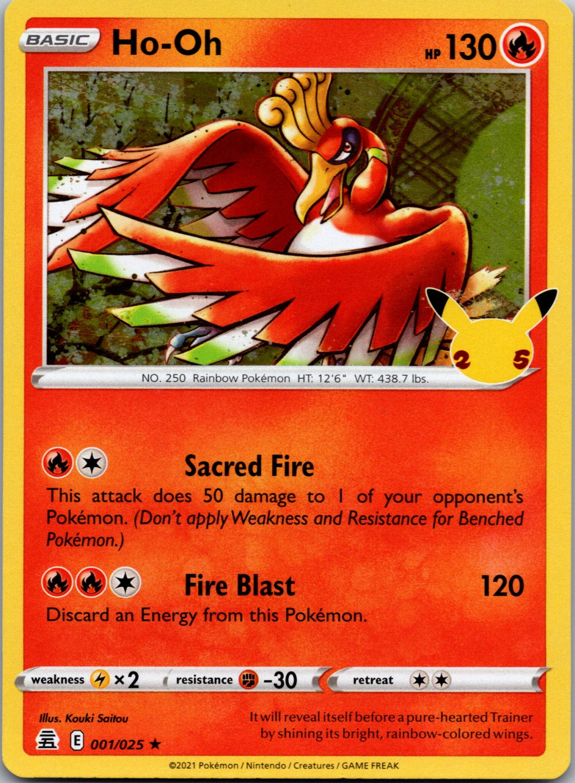 2021 Celebrations 001/025 Ho-Oh NM