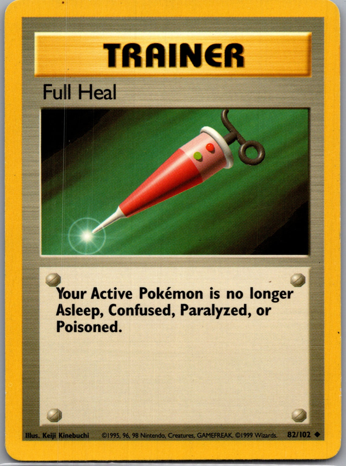 1999 Base Set #082/102 Full Heal Uncommon C13