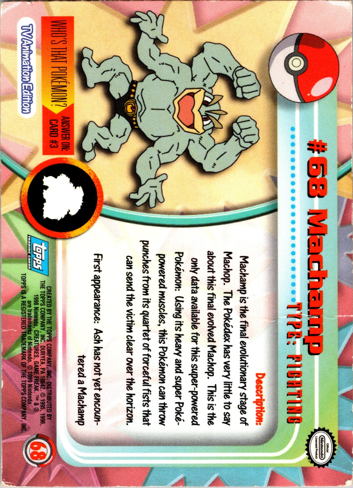 1999 Topps TV Machamp MP  P111
