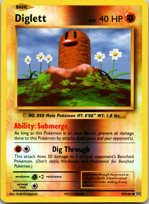 2016 XY - Evolutions 55/108 Diglett LP