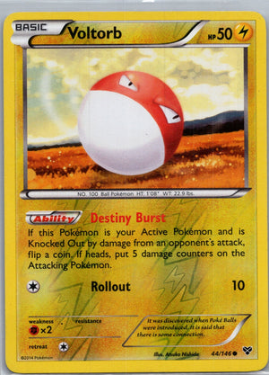 2014 XY Base Set 44/146 Voltorb LP