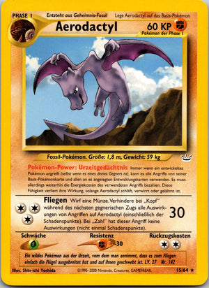 2001 Neo Revelation 15/64 Aerodactyl LP