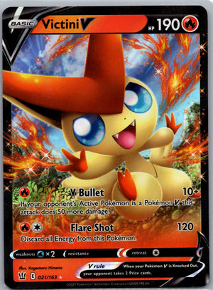 2021 SWSH05: Battle Styles 021/163 Victini V LP