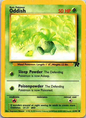 2000 Team Rocket 63/83 Oddish Common C244