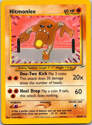 2002 Neo Destiny 042/105 Hitmonlee Uncommon M284