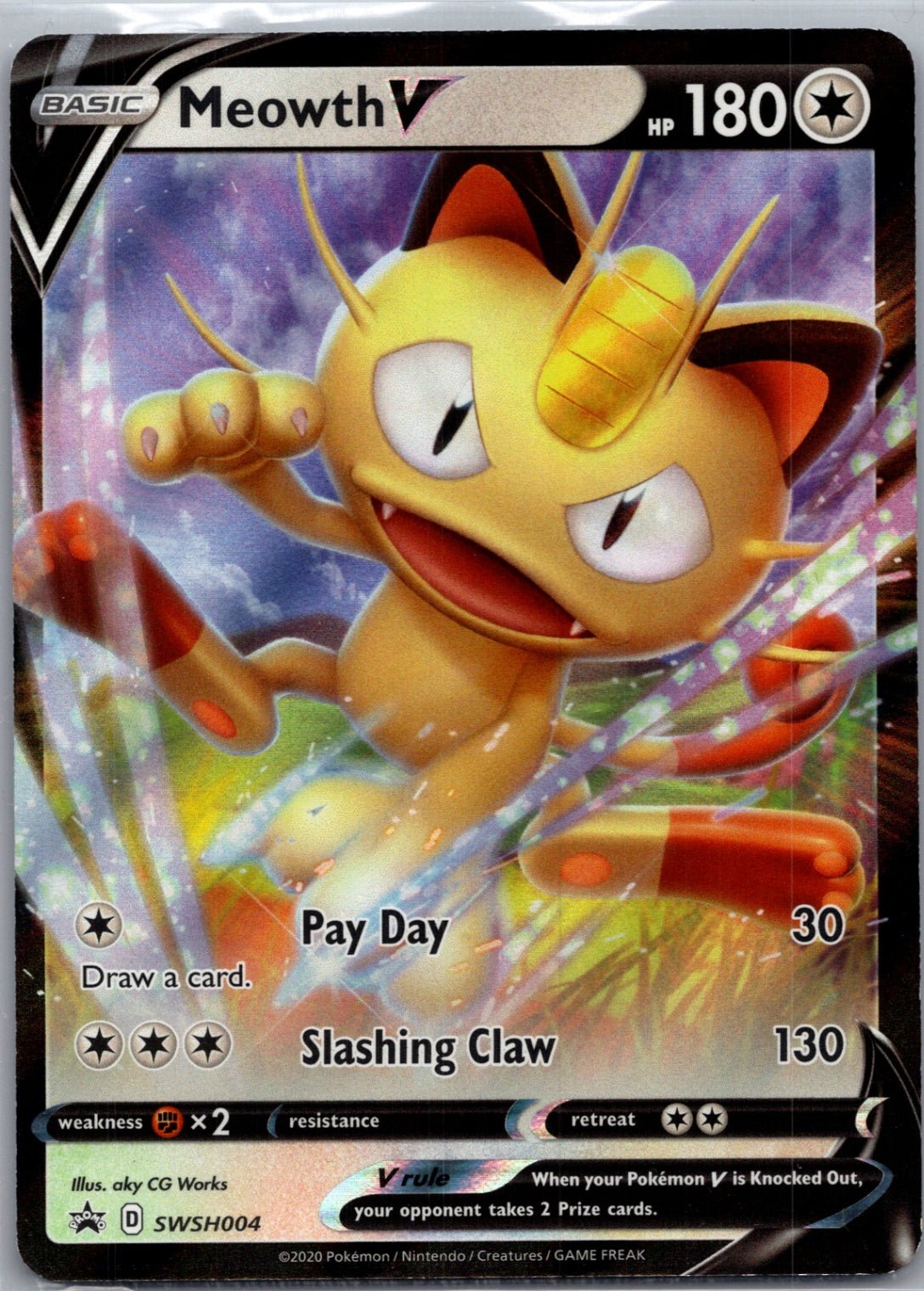 2020 SWSH Promo SWSH204 Meowth V D175