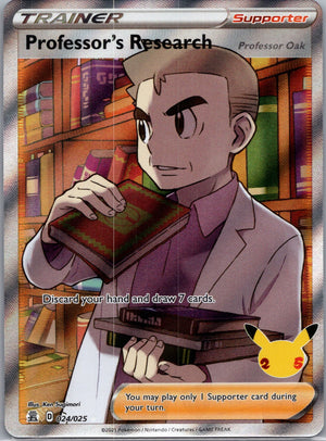 2021 Celebrations 024/025 Professor's Research (Full Art) Ultra Rare D277