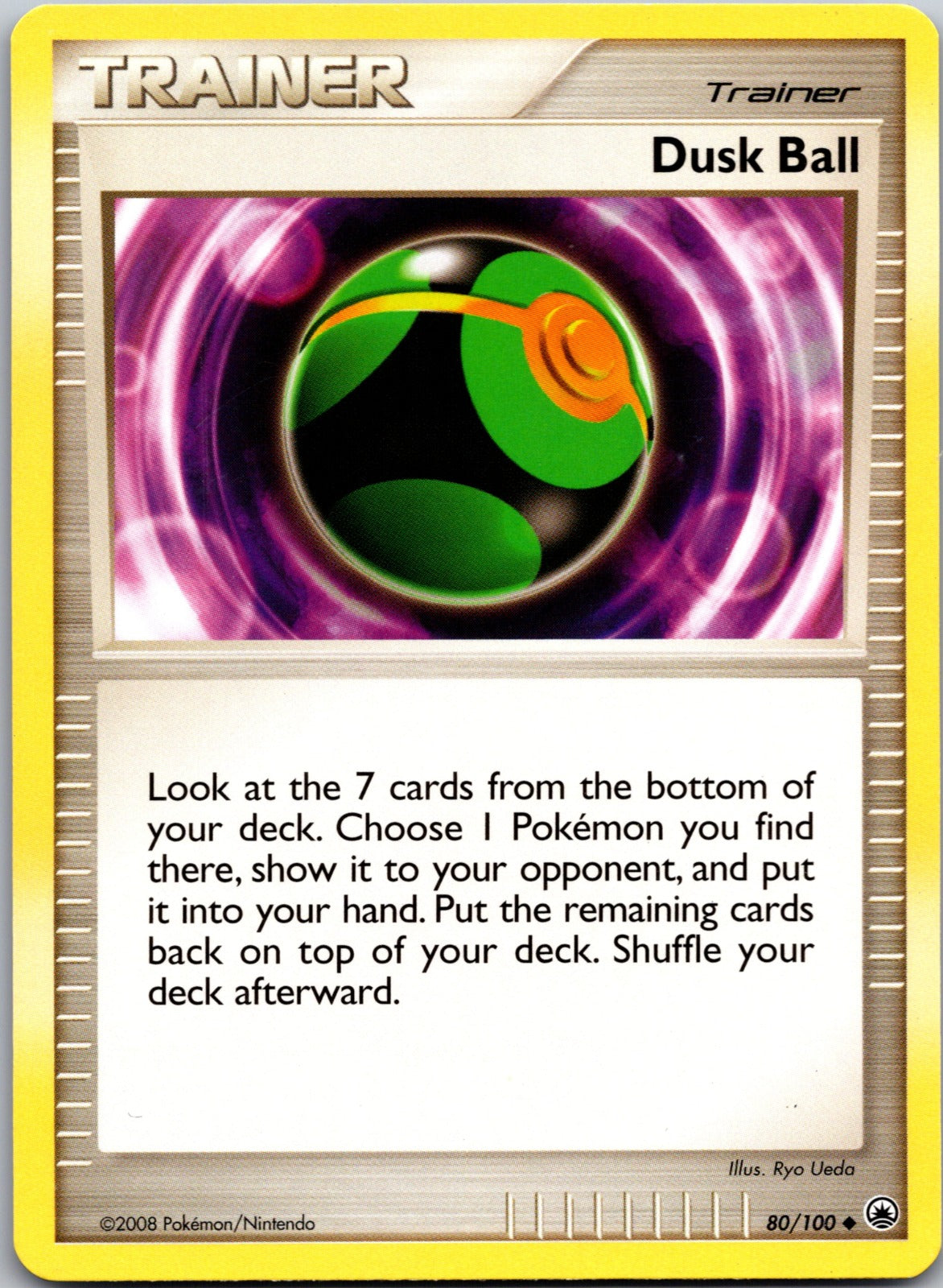 2007 Mysterious Treasures 110/123 Dusk Ball HP C3