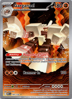2025 ME01: Mega Evolution 147/132 Garganacl NM