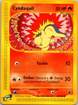 2002 Expedition 105/165 Cyndaquil (105) LP