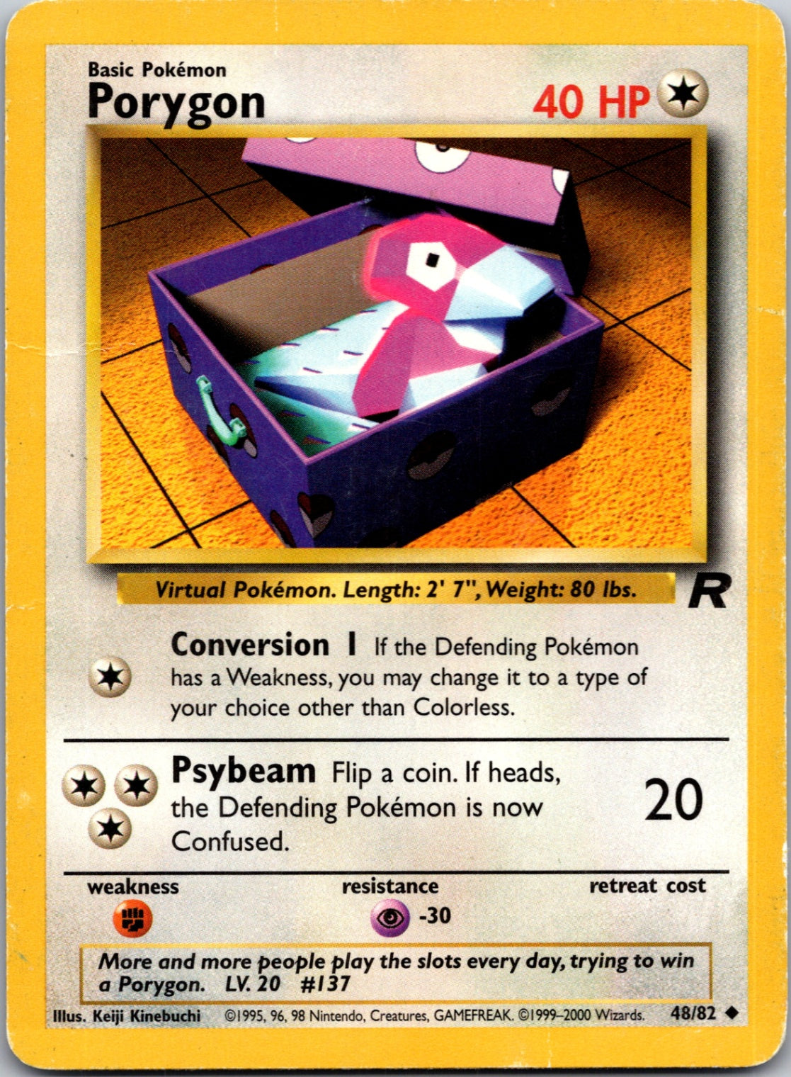 2000 Team Rocket 48/82 Porygon Uncommon M291