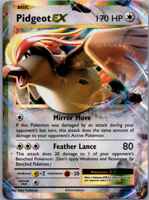 2016 XY - Evolutions 64/108 Pidgeot EX Ultra Rare D287