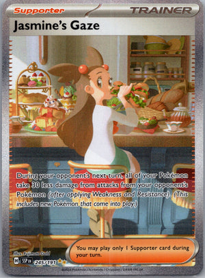 Jasmine's Gaze Holofoil Special Illustration Rare SV08: Surging Sparks 245/191 NM