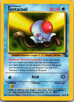 1999 Fossil 56/62 Tentacool LP