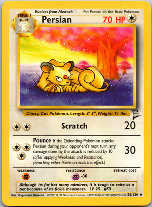 1999 Base Set 2 056/130 Persian Uncommon A285