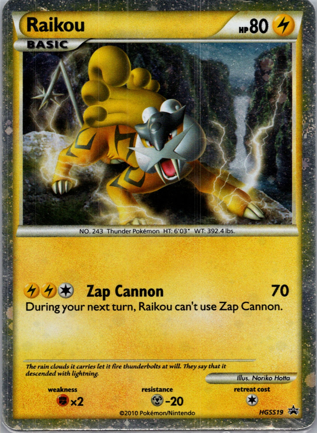 HGSS Promo HGSS19 Raikou Promo G319