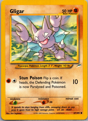 Neo Destiny 067/105 Gligar Common NM