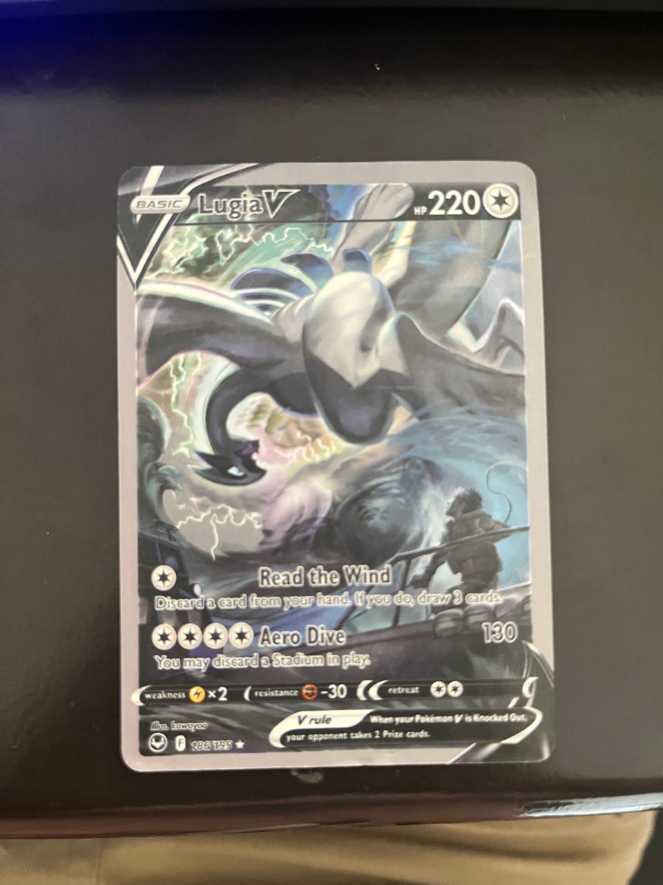 Lugia V 186/195 Silver Tempest — Alternate Art — Near Mint