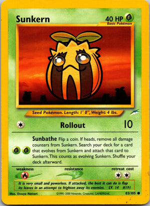 2002 Neo Destiny #083/105 Sunkern Common C111