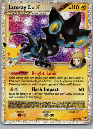 Luxray GL Lv.X Holofoil Ultra Rare Rising Rivals 109/111 NM