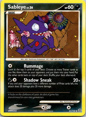 2007 Secret Wonders 63/132 Sableye LP