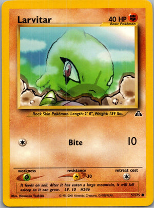 Neo Discovery 57/75 Larvitar Common NM