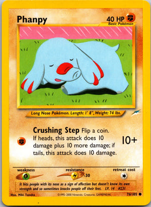 2002 Neo Destiny 076/105 Phanpy Common L179