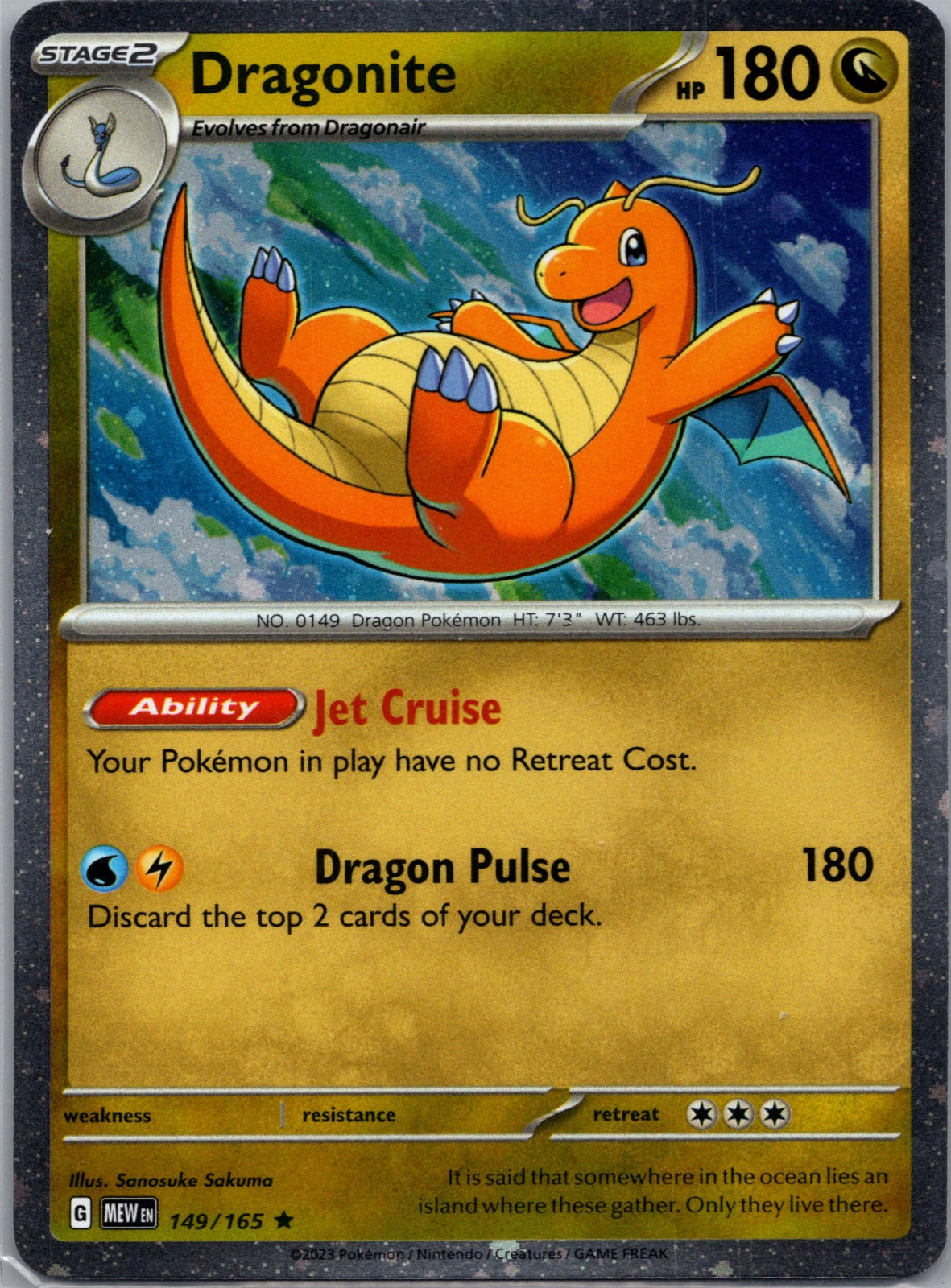 2023 SV: Scarlet and Violet 151 149/165 Dragonite LP