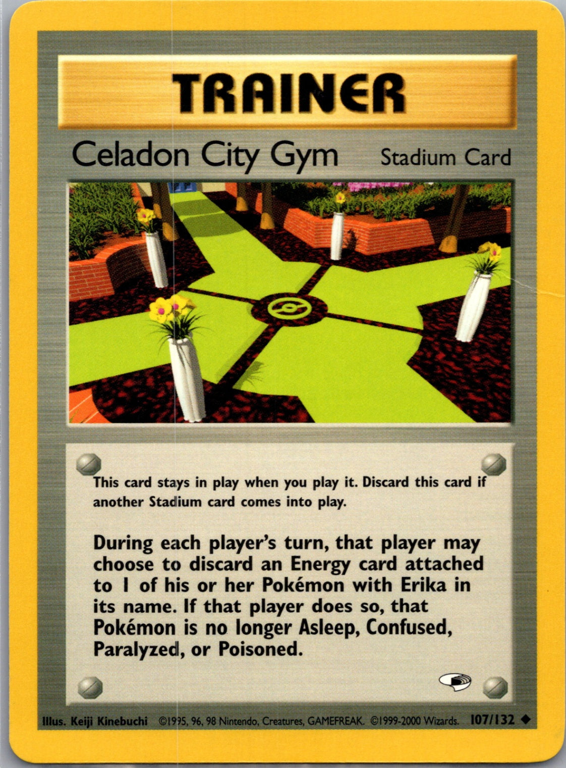 Gym Heroes 107/132 Celadon City Gym Uncommon NM