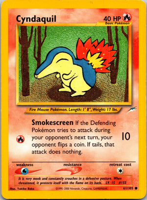 2002 Neo Destiny 061/105 Cyndaquil Common M164