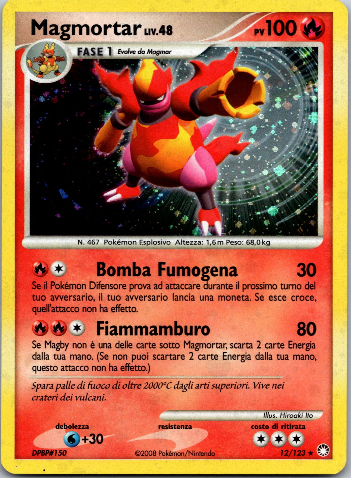 2007 Magmortar Mysterious Treasures 12/123 NM