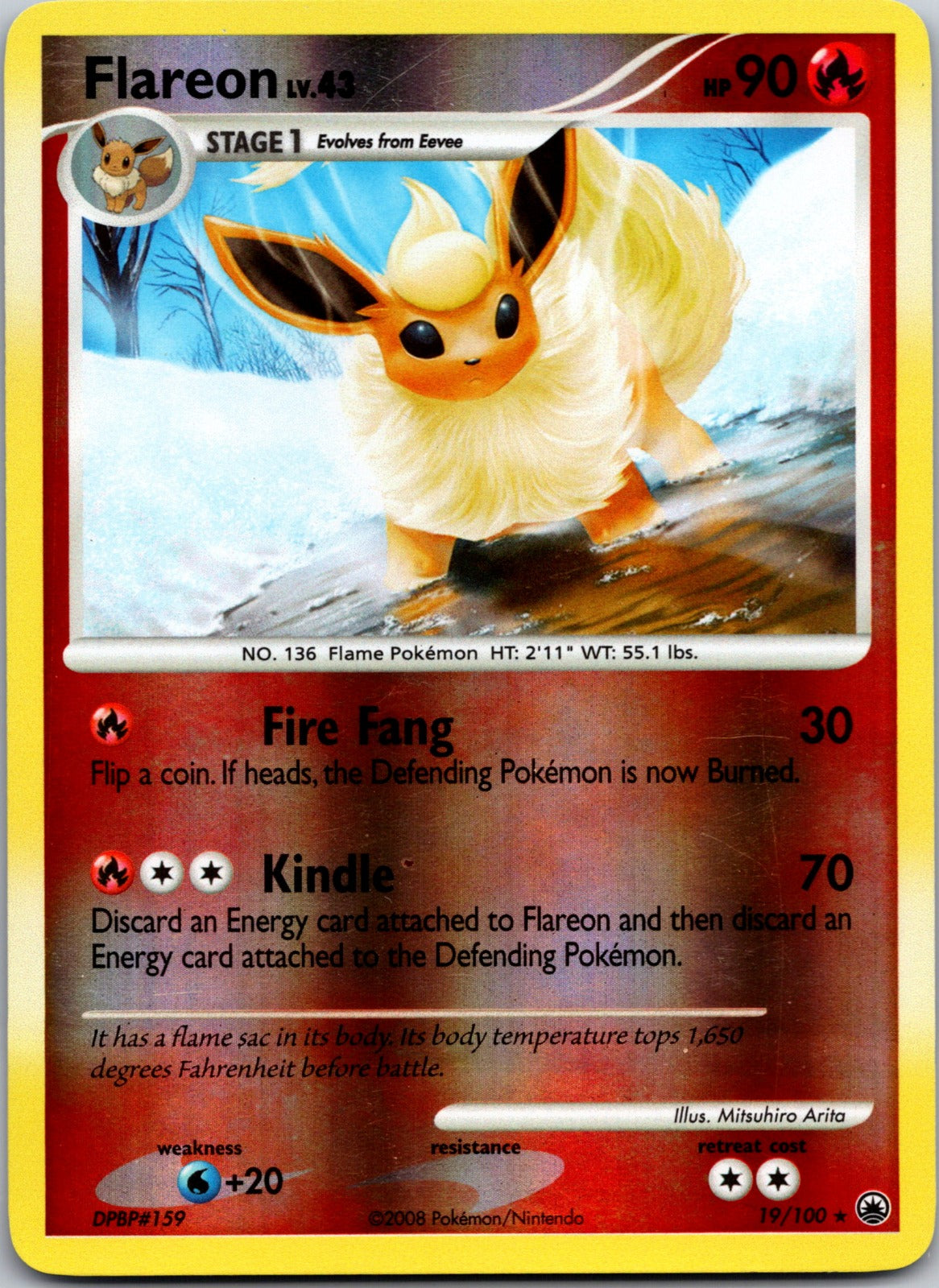 2018 Miscellaneous Cards and Products 026/185 Flareon - (Cosmos Holo) LP
