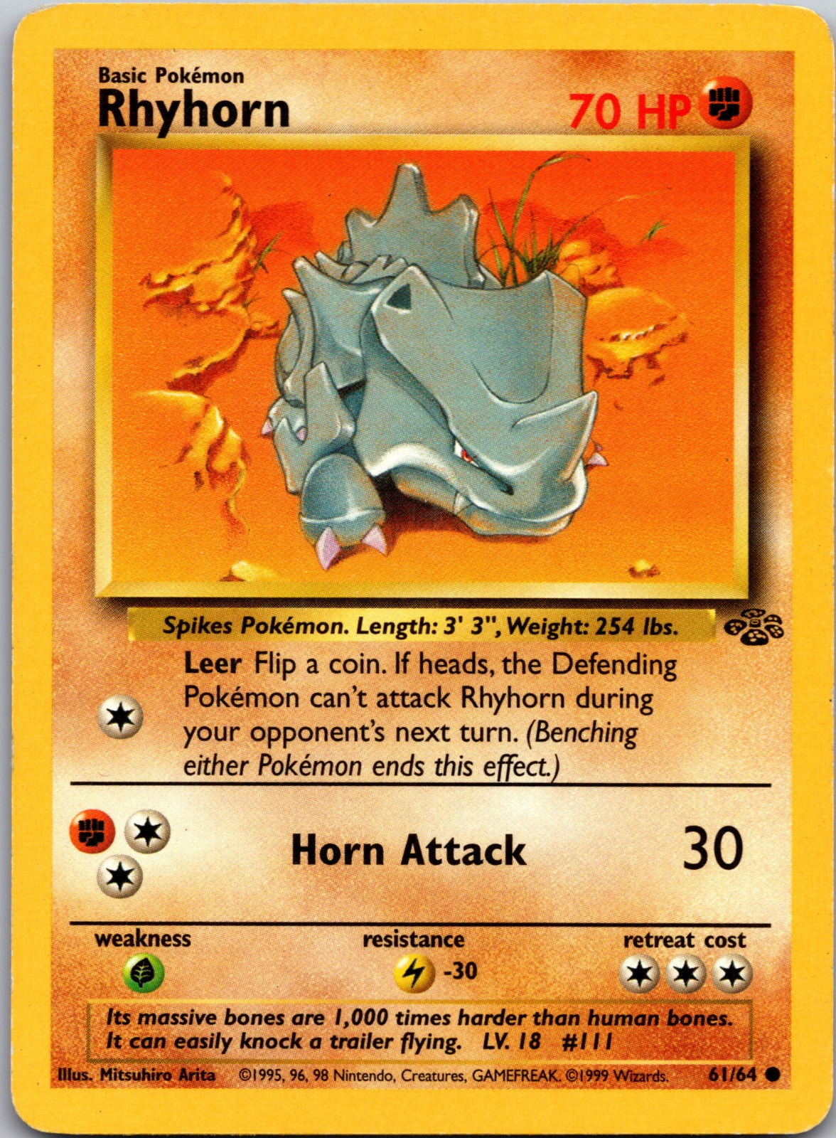 2002 Legendary Collection 090/110 Rhyhorn LP