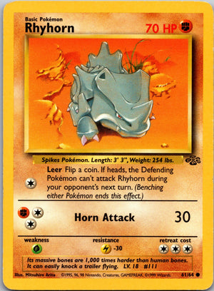 2002 Legendary Collection 090/110 Rhyhorn LP