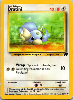 2000 Team Rocket 53/83 Dratini Common C258