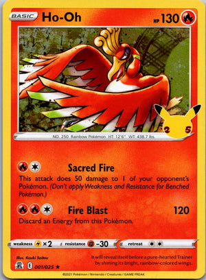 2021 Celebrations 001/025 Ho-Oh NM