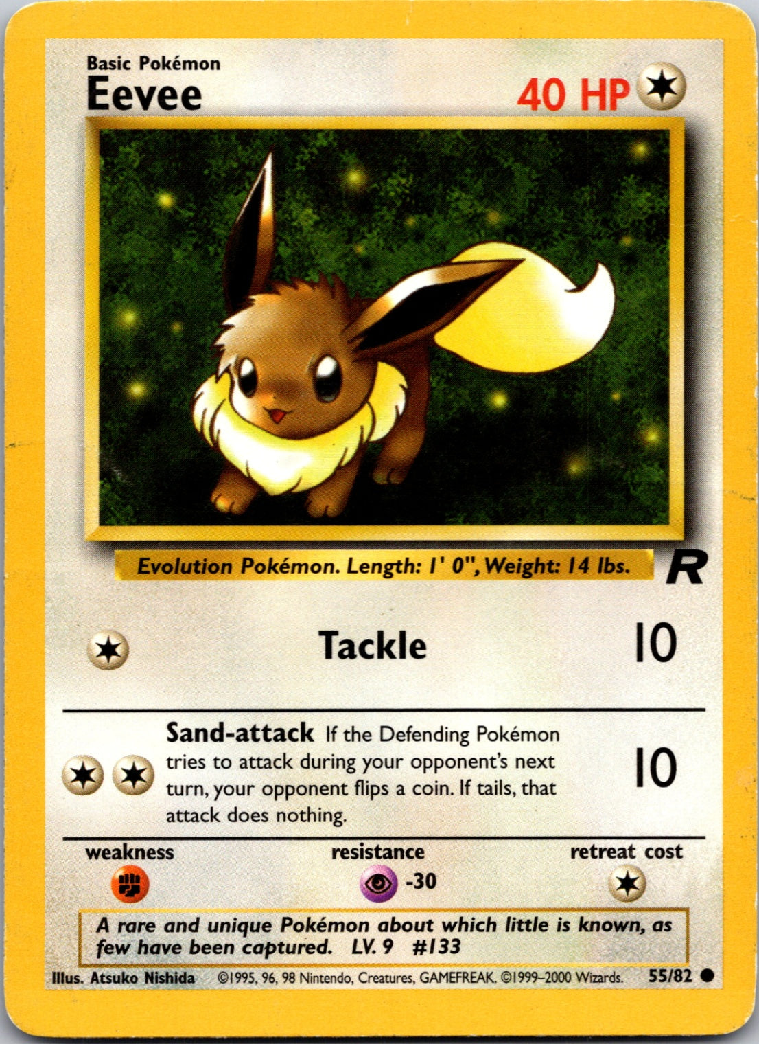 2000 Team Rocket 55/83 Eevee Common C255