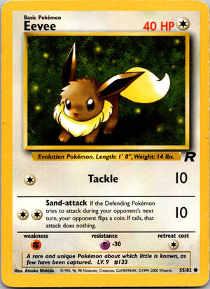2000 Team Rocket 55/83 Eevee Common C255