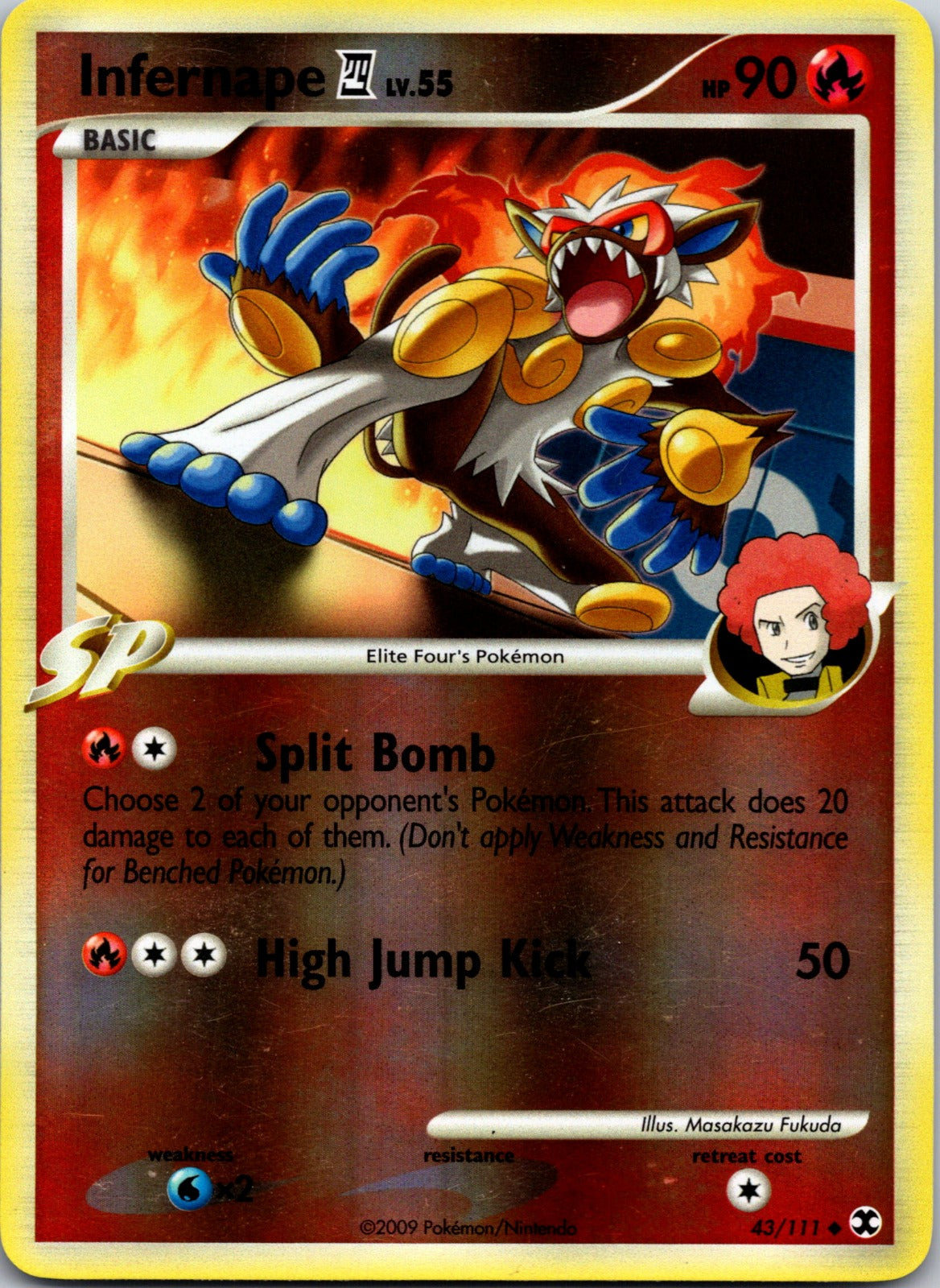 2009 Rising Rivals 43/111 Infernape E4 LP