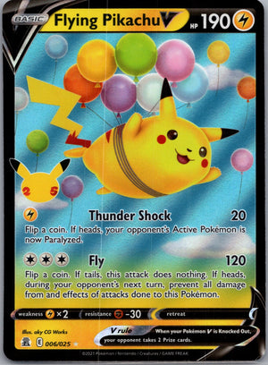 Flying Pikachu V Holofoil Ultra Rare Celebrations 006/025 NM