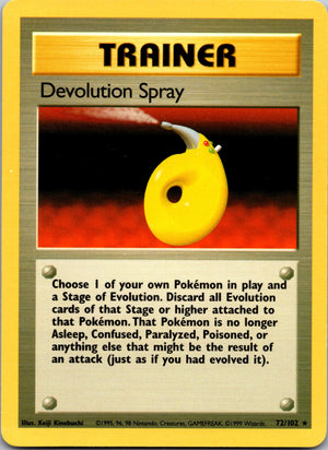 1999 Base Set #072/102 Devolution Spray Rare C175
