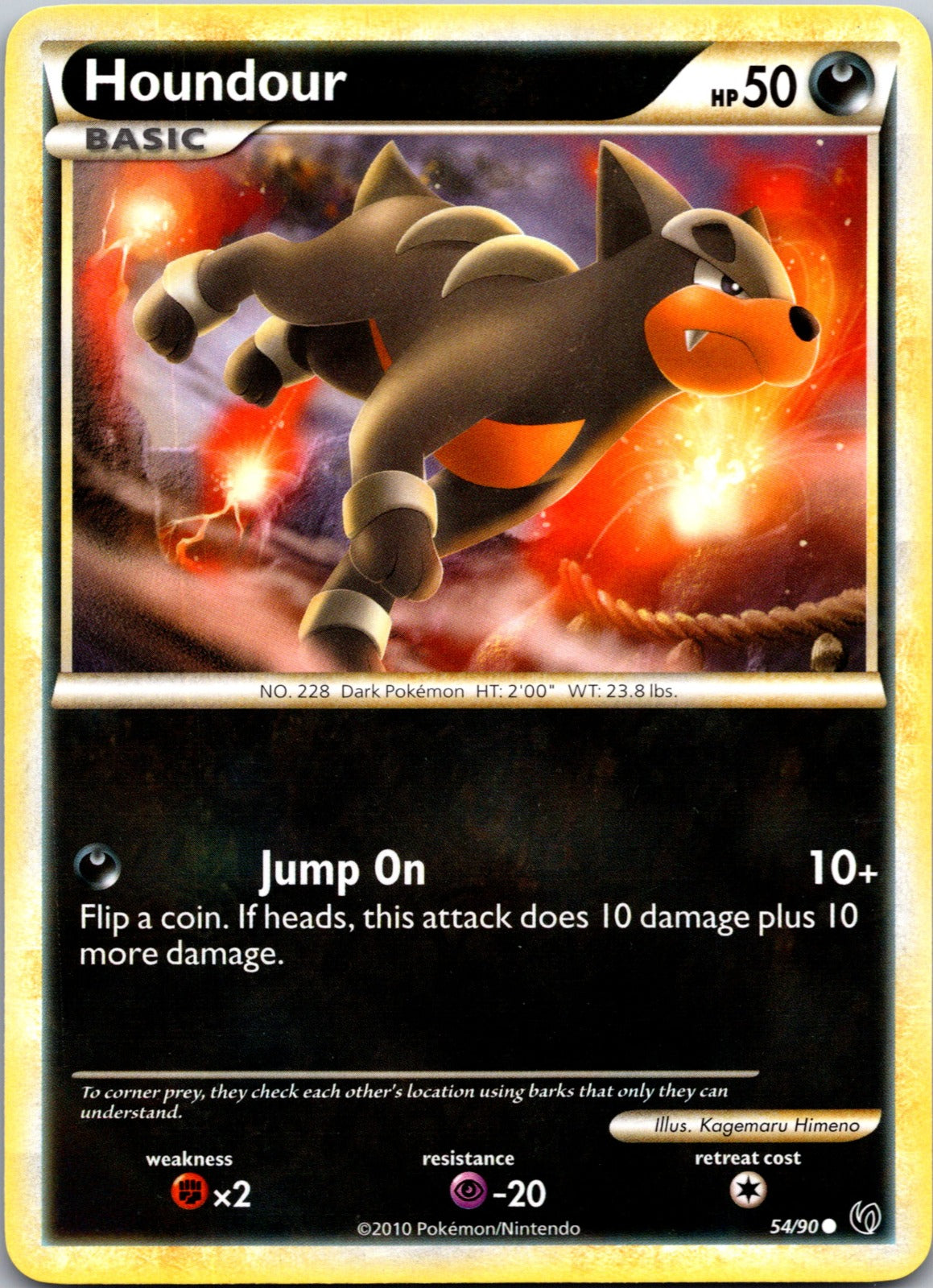 2010 Undaunted 54/90 Houndour (54) LP
