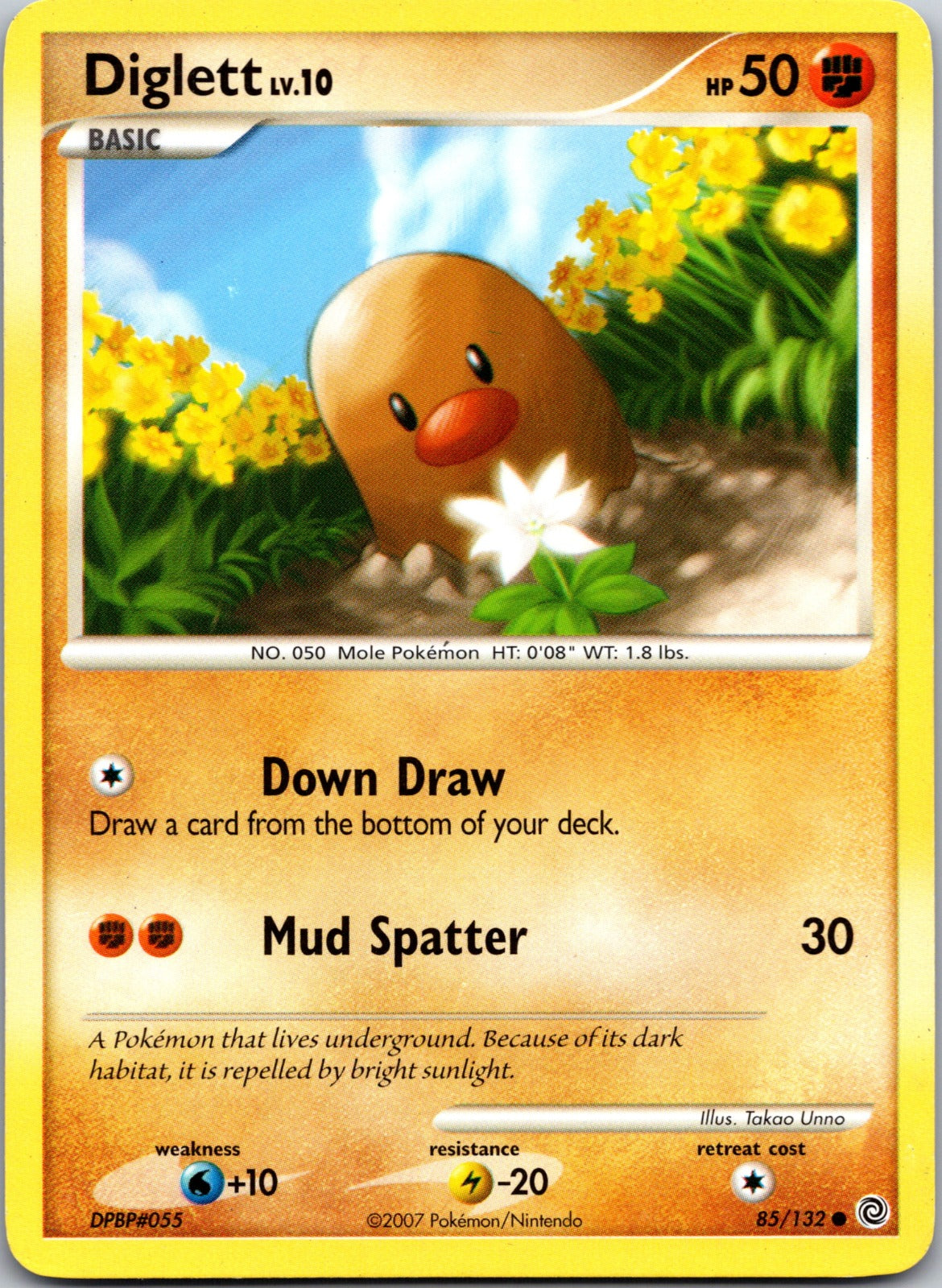 2007 Secret Wonders 85/132 Diglett HP B344