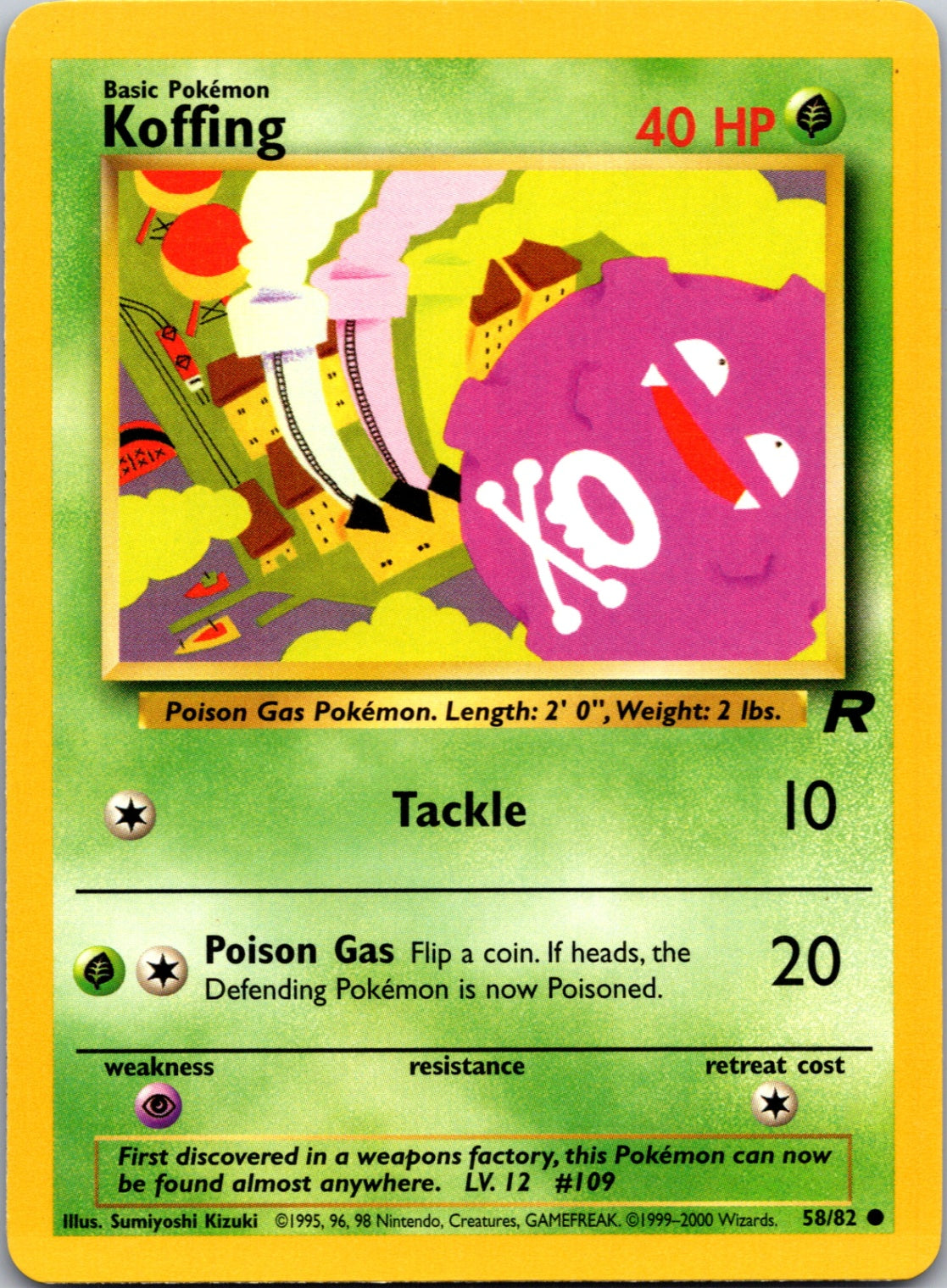 2000 Gym Challenge #048/132 Koga's Koffing (48) Uncommon C123